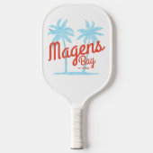Magens Bay St. Thomas USVI  koraalletters Pickleball Paddle (Voorkant)