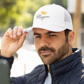 Magens Bay St Thomas USVI minimale palmboom Trucker Pet