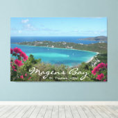 Magens Bay St. Thomas, USVI Tropical Beach Canvas Afdruk (Insitu (Houten vloer))