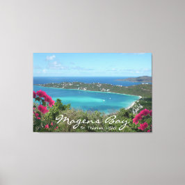 Magens Bay St. Thomas, USVI Tropical Beach Canvas Afdruk