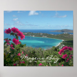 Magens Bay St. Thomas USVI Tropical Beach foto Poster
