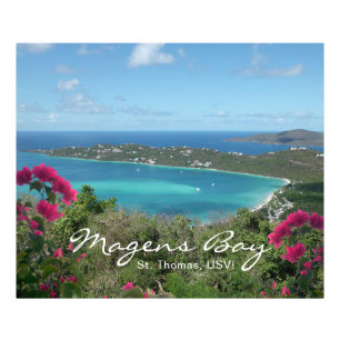 Magens Bay St. Thomas, USVI Tropisch Strand Foto Afdruk