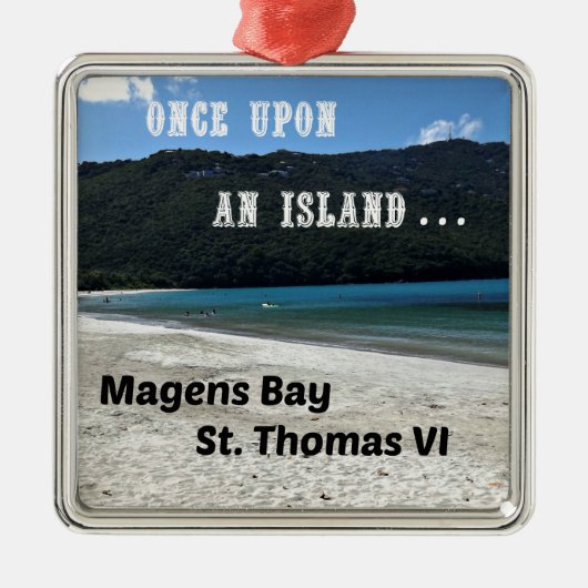 Magens Bay, St. Thomas VI Metalen Ornament (Voorkant)
