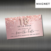 Magent voor 18e verjaardag in blush roze save the