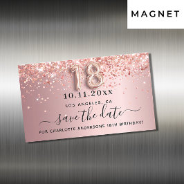Magent voor 18e verjaardag in blush roze save the 