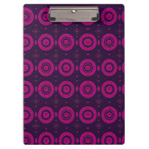 Magenta Afrikaans Geometrisch Cirkelpatroon Klembo