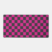 Magenta and smoke checkerboard pattern bureaumat (Voorkant)
