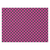 Magenta and smoke checkerboard pattern tafelkleed (Voorkant (Horizontaal))