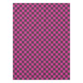 Magenta and smoke checkerboard pattern tafelkleed (Voorkant)