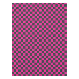 Magenta and smoke checkerboard pattern tafelkleed