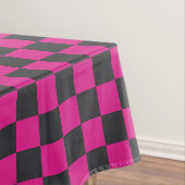 Magenta and smoke checkerboard pattern tafelkleed (Voorbeeld)