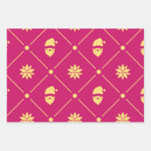 Magenta and Yellow Modern Holiday  Inpakpapier Vel (Voorkant)
