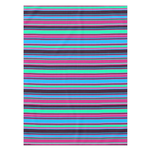 Magenta, Aqua en blauw tafelkleed (Voorkant)
