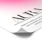 Magenta Aura Poster (Hoek)