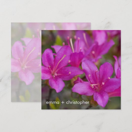 Magenta Azalea DSC1724 Save The Date (Voorkant / Achterkant)