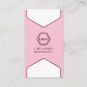 Magenta & Baby Roze Modern Professioneel Schattig  Visitekaartje (Voorkant)