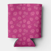 Magenta Berry Pattern Blikjeskoeler (Voorkant)