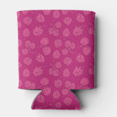 Magenta Berry Pattern Blikjeskoeler (Achterkant)