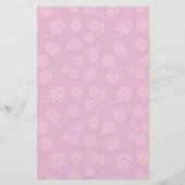 Magenta Berry Pattern Briefpapier (Voorkant)