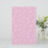 Magenta Berry Pattern Briefpapier (Staand voorkant)