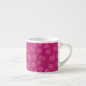 Magenta Berry Pattern Espresso Kop (Rechts)
