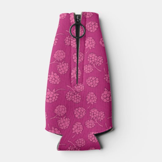 Magenta Berry Pattern Flesjeskoeler (Achterkant)