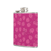 Magenta Berry Pattern Heupfles (Links)