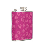 Magenta Berry Pattern Heupfles (Rechts)