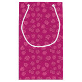 Magenta Berry Pattern Klein Cadeauzakje (Achterkant)