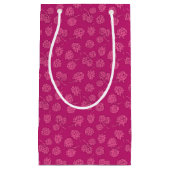 Magenta Berry Pattern Klein Cadeauzakje (Voorkant)