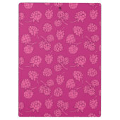 Magenta Berry Pattern Klembord (Achterkant)