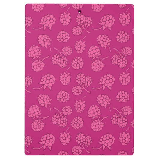 Magenta Berry Pattern Klembord (Achterkant)