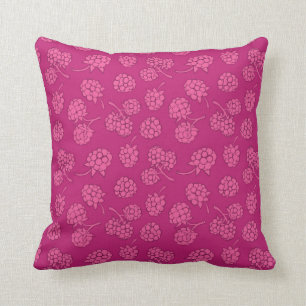 Magenta Berry Pattern Kussen