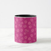 Magenta Berry Pattern Mok (Midden)