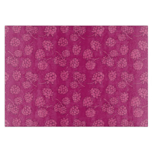 Magenta Berry Pattern Snijplank