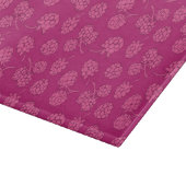 Magenta Berry Pattern Snijplank (Hoek)