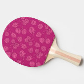 Magenta Berry Pattern Tafeltennisbatje (Zijkant)