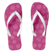 Magenta Berry Pattern Teenslippers (Voetbed)