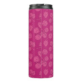 Magenta Berry Pattern Thermosbeker (Achterkant)