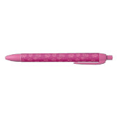 Magenta Berry Pattern Zwarte Inkt Pen (Bodem)