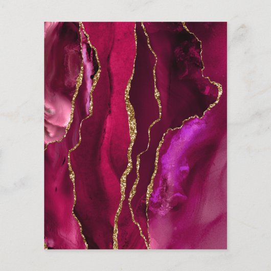 magenta black agate flyer (Achterkant)