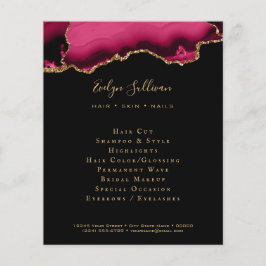 magenta black agate flyer