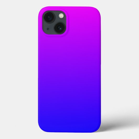 Magenta Blau Ombre Case-Mate iPhone Case (Achterkant)