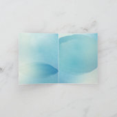 Magenta Blauw en Goud Bedankt, Adres op Achterkant Kaart (Binnen)