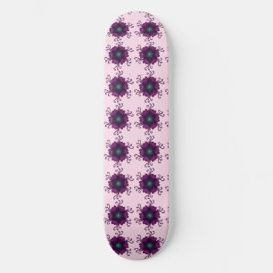 Magenta Bloeiende Bloem Moderne Botanische Bloem Persoonlijk Skateboard