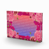 Magenta bloem  fotoblokken (Rechts)