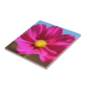 Magenta Bloem Tegeltje (Zijkant)