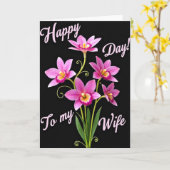 Magenta Bloemen Moeders Kaart (Gele Bloem)