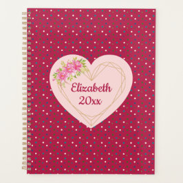 Magenta Bloemhart Persoonlijke Planner