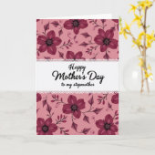 Magenta Bloesem Dagkaart Kaart (Gele Bloem)
